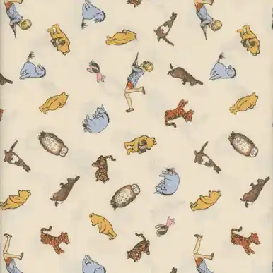 Riley Blake Fabrics Winnie the Pooh Characters Cream Weekend Sale