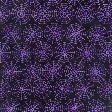 Buy Today Timeless Treasures Fabrics Tonga Batiks Haunted Halloween Spider Webs Black Purple Treat