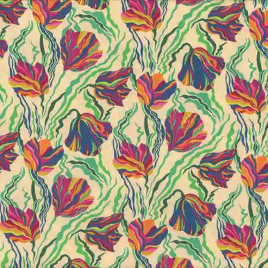 Original Windham Fabrics Botanica Sally Kelly Tulip Macadamia