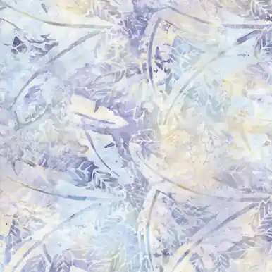 Discount Timeless Treasures Fabrics Tonga Batik Crystal Large Tropical Leaves Silver