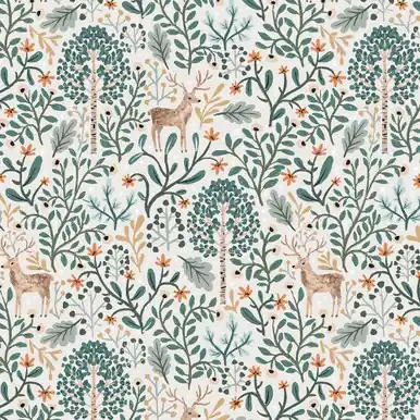 Grab Now Dear Stella Fabrics Baby It's Cold Outside Clara Jean Ash Deer To Me
