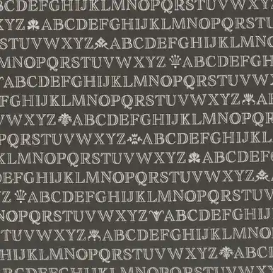 Special Offer Moda Fabrics Agatha Road Fig Tree Co Midnight Black Alphabet Text and Words Stripe