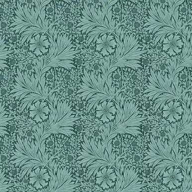 FreeSpirit Fabrics Bedford Park by William Morris & Co Marigold Teal Crafted