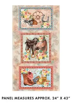 Authentic Benartex Fabrics Gone Country by Nicole Decamp Gone Country Panel Multi