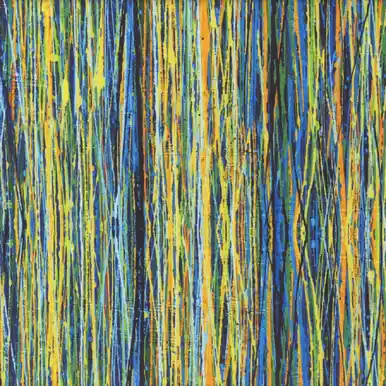 Genuine Timeless Treasures Fabrics Sunflower Symphony Multi String Stripes