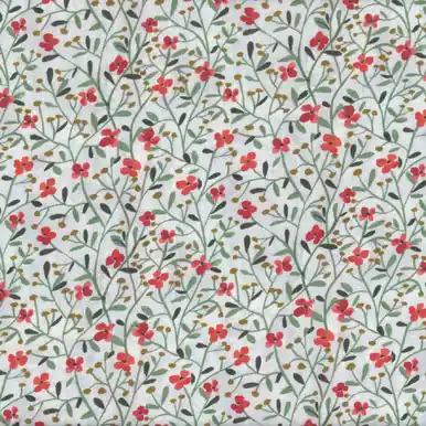 Dear Stella Fabrics Baby It's Cold Outside Clara Jean Vapor Floral Vines Hot Deal