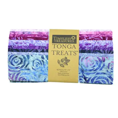 Timeless Treasures Fabrics Plumberry Tonga Batiks Layer Cake 10 Inch Squares Don’t Miss Out