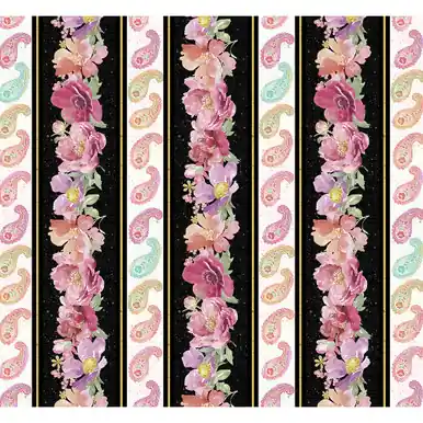 Buy Online Wilmington Prints Meadow Melody Beth Grove Repeating Stripe Multi