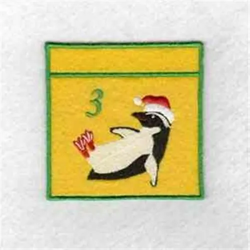 Advent Calendar 3 Embroidery Design Authentic