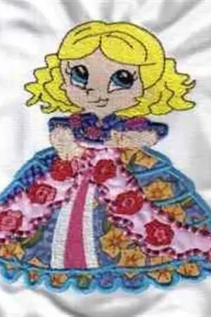 Free Delivery Big Skirt Girl Embroidery Design