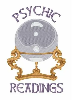 Psychic Readings Embroidery Design Same Day Shipping