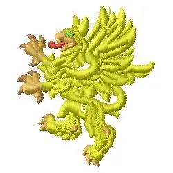 Exclusive Dragon Embroidery Design