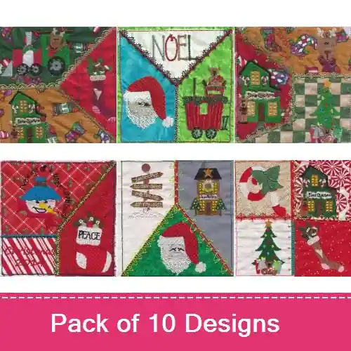 Hot Picks Crazy Christmas Town Embroidery design pack by Daydream Designs, Embroidery Packs on EmbroideryDesigns.com