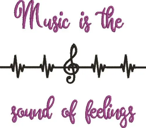 The Sound Of Feelings Embroidery Design Top Rated