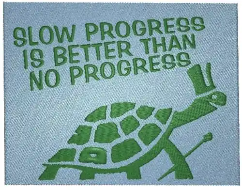 Best Seller Slow Progress Turtle Embroidery Design
