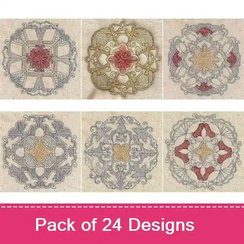 Special Offer Trapunto Religious Quilt Blocks Embroidery design pack by Daydream Designs, Embroidery Packs on EmbroideryDesigns.com