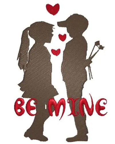 Be Mine Valentine Embroidery Design Free Shipping