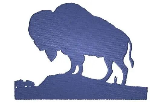 Buffalo Silhouette Embroidery Design Hot Picks