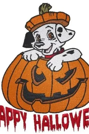 Best Choice Happy Halloween Dalmatian Embroidery Design