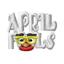 April Fools Face Embroidery Design Best Choice