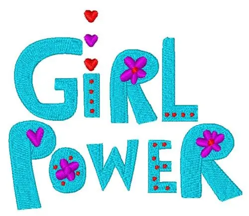 Must Have Girl Power Embroidery Design