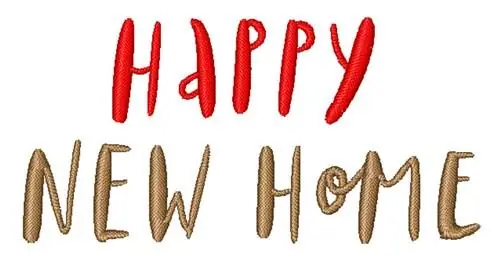 Happy New Home Embroidery Design Wholesale