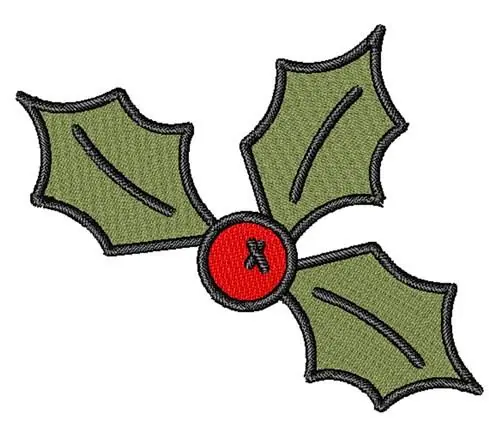 Top Pick Xmas Holly Embroidery Design