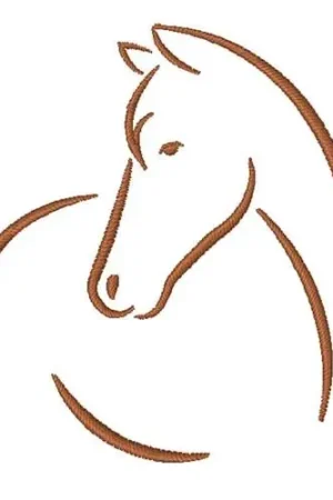 Horse Outline Embroidery Design Professional Grade