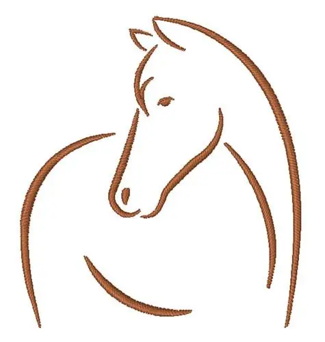 Horse Outline Embroidery Design Professional Grade