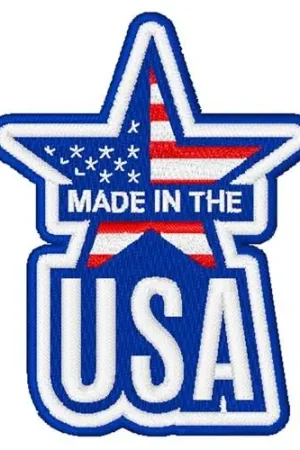 Made In USA Embroidery Design Modern