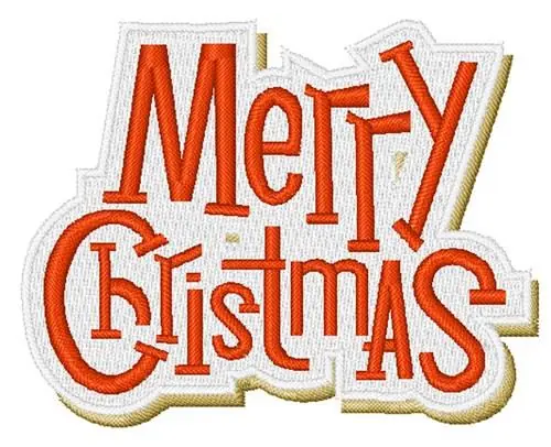 Merry Christmas Embroidery Design In Demand