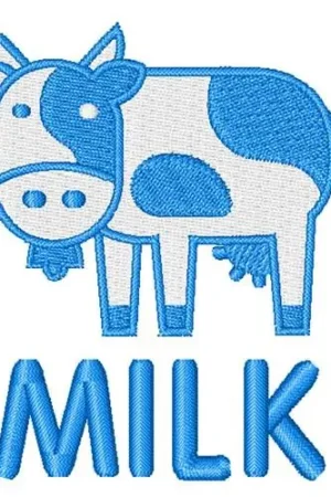 Budget Milk Cow Embroidery Design