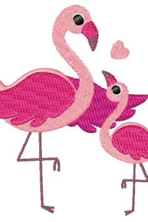 Pink Flamingos Embroidery Design Top Pick