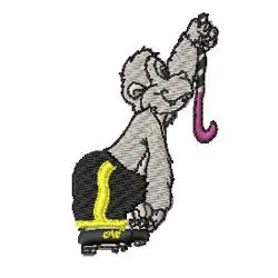Flash Sale Monkey in Boxers Embroidery Design