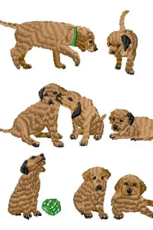 Puppies Embroidery Design While Supplies Last