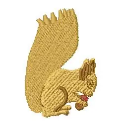 Fast Shipping Squirrel and Acorn Embroidery Design