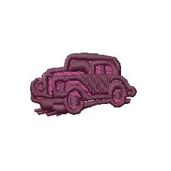 Modern Antique Car Embroidery Design