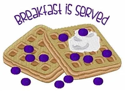 Hot Deal Breakfast Served Embroidery Design