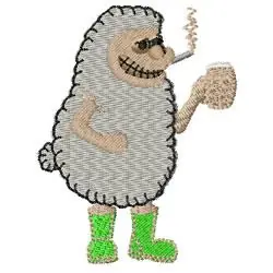 Sheep Smoking Embroidery Design Order Now