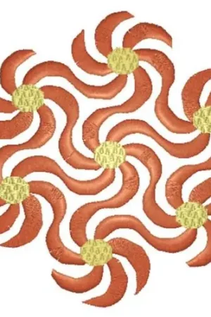Beautiful Swirls Embroidery Design Luxury