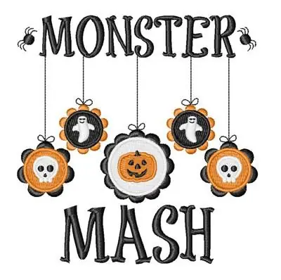 Markdown Monster Mash Embroidery Design
