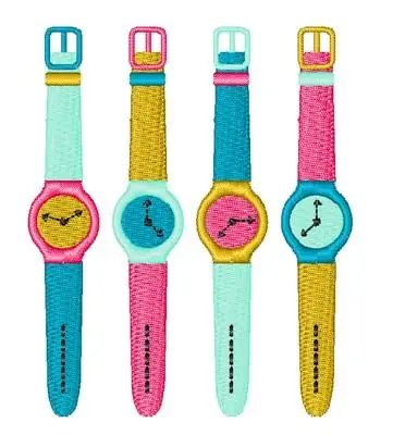 Premium Wrist Watches Embroidery Design