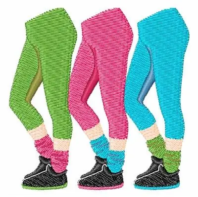 Handmade Workout Pants Embroidery Design