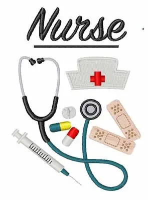 Bargain Nurse Embroidery Design