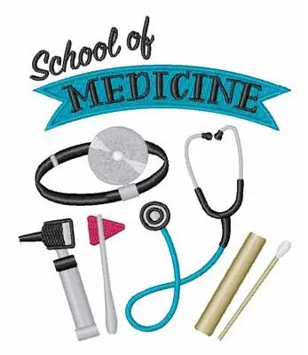 School Of Medicine Embroidery Design Grab Now