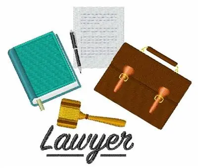 Next Day Delivery Lawyer Profession Embroidery Design
