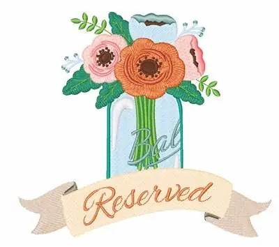 Reserved Flowers Embroidery Design Free Returns