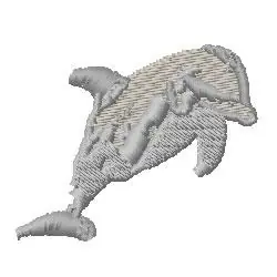 Dolphin Embroidery Design Final Sale