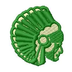 Popular Indian Chief Embroidery Design
