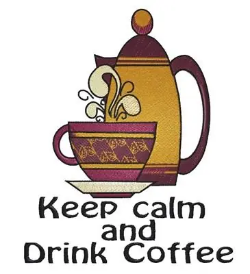 Drink Coffee Embroidery Design Top Pick